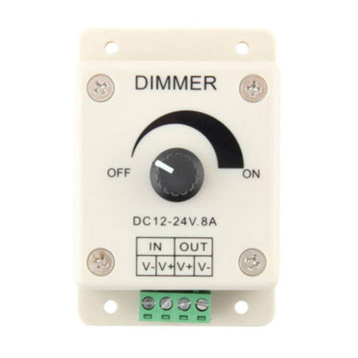 Mayitr Adjustable 12V 8A LED Strip Light Switch Dimmer Brightness