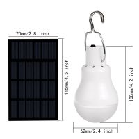 Outdoor Solar Lamp Powered Portable Led Bulb Lamp Solar Energy Lamp led Lighting Solar Panel Camp Night Travel Used 5-6 hours