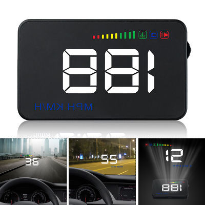 OBD2วัดความเร็วรถยนต์แบบ HUD ขนาด3.5นิ้วโปรเจคเตอร์อัตโนมัติ II EUOBD พร้อมฟังก์ชั่นเตือนความเร็วเกินจอแสดงผลพารามิเตอร์