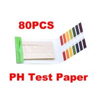 80Pcs Water Quality Test Papers PH Level การทดสอบความเป็นด่างทั้งหมดสระว่ายน้ำ Aquarium Fish Tank การวิเคราะห์แถบทดสอบ