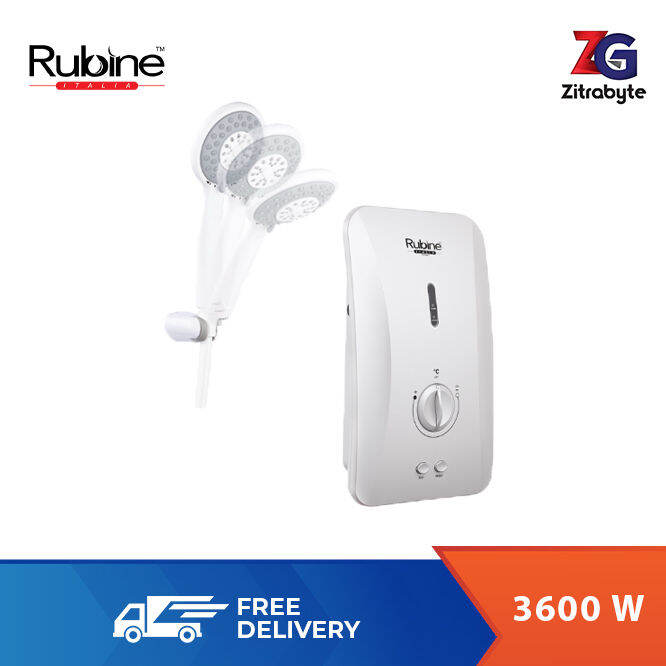 Rubine Flusso Series Non Pump Instant Water Heater RWH-FS390N-MAW ...