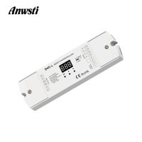 【♘COD Free Cas♘】 yulibu74040703 เครื่องถอดรหัส Dmx512 4ch ตัวควบคุม Pwm ที่นำกระแสคงที่12V 24V 36V 48V Dc จอแสดงผลดิจิตอล4ช่องสัญญาณ Dmx 512 Rdm D4c-l ถอดรหัส