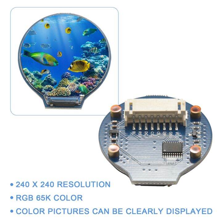 1-28inch-round-display-lcd-screen-module-gc9a01-spi-communication-rgb-65k-color-support-raspberry