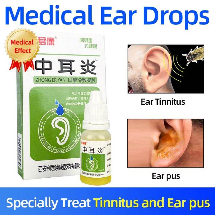 10ml Ear drops Treatment Acute and chronic Middle Ear Inflammation