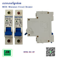 PNC MCB Miniature Circuit Breakers ลูกเซอร์กิต เบรกเกอร์ลูกย่อย ลูกสกิต 1P และ 2P ขนาด 6A / 16A / 20A / 32A