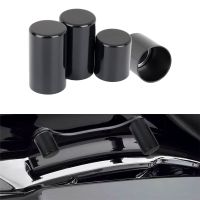 4Pcs Black Chrome Docking Hardware Point Cover Set for Harley Touring Street Glide Electra Glide Road Glide Road King 2009-2021