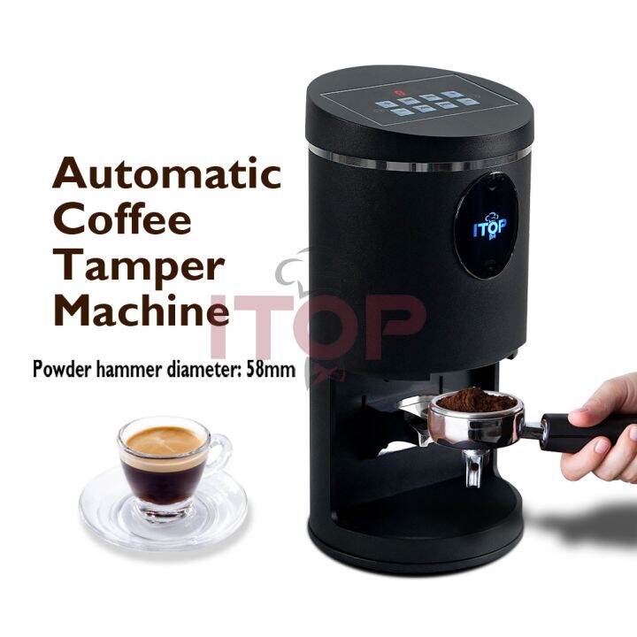 itop-58mm-coffee-tamper-machine-automatic-espress-cafe-tools-equipment-aluminum-housing-automatic-coffee-powder-press-110v-240v