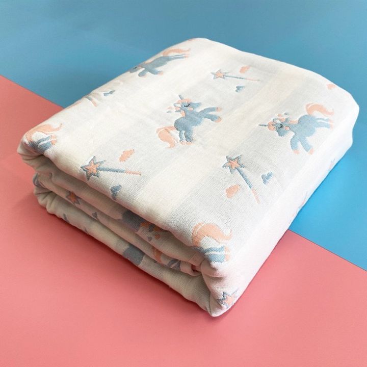 ผ้าห่มผ้าฝ้ายญี่ปุ่น-หนา6ชั้น-ขนาด110110cm
