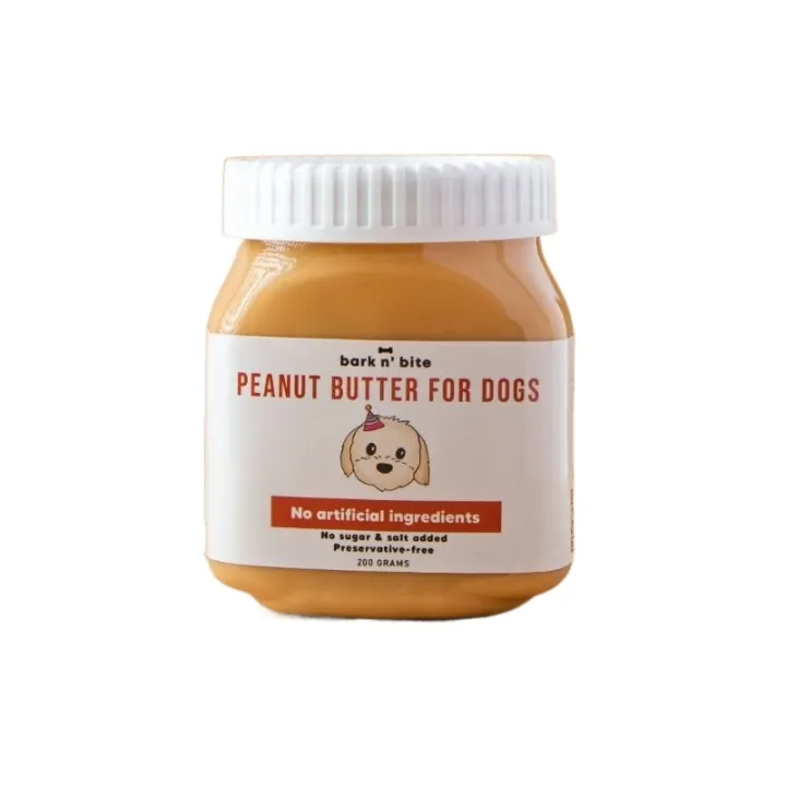 Bark n' bite Peanut Butter for Dogs 200 grams (allnatural / xylitol