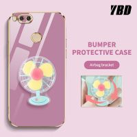 ขายึดพัดหลากสีแบบหมุนได้คลุมทั้งหมดสเตอริโอ Xiaomi Mi A1 5X 2017 หรูหรา YBD เคสกันกระแทกกล้อง