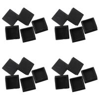 20 Pcs Plastic Square Blanking End Caps Tubing Tube Inserts 50mm x 50mm