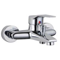 Triple Bathtub Hot and Cold Mixing Water Faucet Sink Spray Shower Head Deck Mounted Basin Mixer Taps Home Improvement