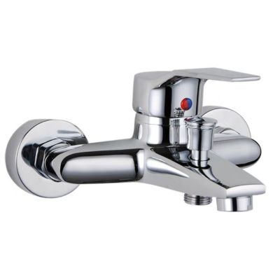 Y8AB Triple Bathtub Hot and Cold Mixing Water Faucet Sink Spray Shower Head Deck Taps