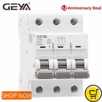 GEYA GYM9 3P MCB 6KA 6A-63A Mini Disyuntor ราง Din เบรกเกอร์6A 10A 16A 20A 25A 40A 32A 63A AC Type MCB 400V