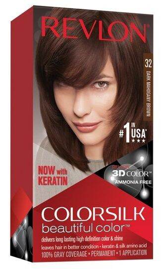 Revlon Colorsilk Hair Color, 32 - Dark Mahogany Brown 