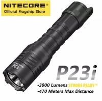 พร้อมส่ง NITECORE P23i ยุทธวิธี USB-C ไฟฉายแบบชาร์จไฟได้5000MAh 21700 แบตเตอรี่ Luminus SFT-70 3000 Lumens LED