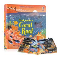 Usborne Lift The Flap Book Look Inside A Coral Reef Hardcover Children S Animals Books Board Books For Kids Toddler Story Book Bed Time Reading Books English Learning Book Gift