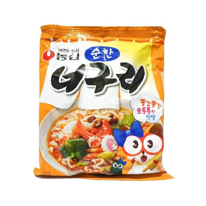 มาม่าเกาหลี-มาม่าเด็ก-ซีฟู๊ดไม่เผ็ด-นงชิน-nongshim-neoguri-mild-120g