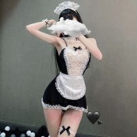 Uniform Temptation Sexy Lingerie Role-Playing Free Passion Transparent Lace Maid Passion Maid Suit Generation Hair