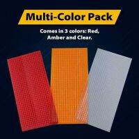 Car Auto Lens Repair Kit DIY Grid Pattern Car Headlights Taillight Repair Tool Set Car Lights Crack Repair Film Polish Red Amber