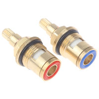 Sun 2pcs 1/2 "แทนที่ TAP Cartridge Valve แผ่นเซรามิค GLAND Quarter TURN 20ฟัน