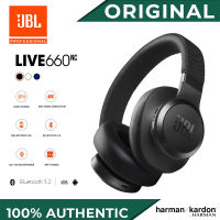 【รับประกัน 6 เดือน】ของแท้JBL Live 660NC หูฟัง Bluetooth ไร้สาย หูฟังเบสหนักๆ Built-in Microphone Noise Cancelling Headphones  Portable Foldable Earphones for IOS/Android/PC Gaming Headphone ของแท้JBL หูฟัง