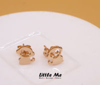 Little Me Jewelry - littleme ต่างหูลิงจิ๋ว สีทอง / สีชมพู / สีเงิน สินค้าทำมือ ของขวัญสำหรับเธอ(แถมฟรี+ กล่องของขวัญ) ตุ้มหู , ต่างหู