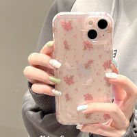 โทรศัพท์ TPU แบบน่มดอกไม้เล็กหวานเคสสำหรับ Apple iPhone 15 14 13 12 11 X XS XR Pro Max Plus เคสฝาหลังทันสมัยมีสไตล์จาก GGQcase