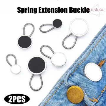 6PCS Collar Button Extender Adjustable Neck Extender For Dress Shirt  Elastic Extension Tool For Men Shirts Pants Collars
