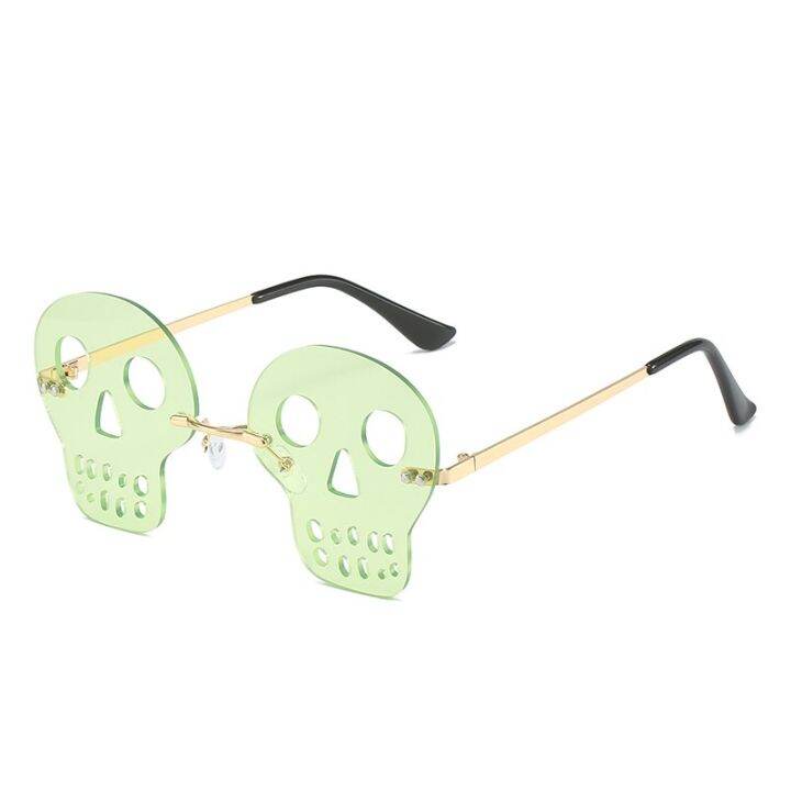 y2k-womens-sunglasses-rimless-metal-skull-party-halloween-men-frameless-hip-hop-personality-dancing-glasses-decorate-longkeeper