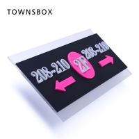 ✥ Door Plates Floor Room House Number Sign Acrylic Wall Sticker Post Numbers Address Plaque Modern Digital Alphabet Home Custom