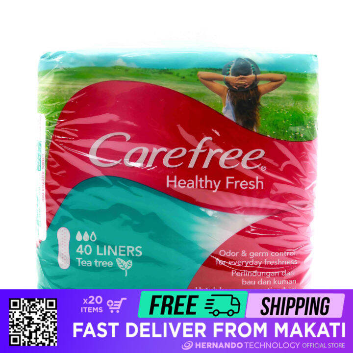Carefree Healthy Fresh Panty Liners 2 x 40 pcs Lazada PH
