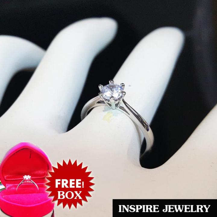 inspire-jewelry-แหวนเพชรเม็ดเดียว-size-5min-เพชรcz-เพชรสวยเกรด-aaa-งานจิวเวลลี่-ดีไซด์ทันสมัย-งานเกรดพรีเมี่ยม-งานปราณีต-น่ารัก