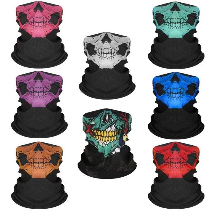 skull bandana face mask