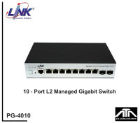 Link L2 Managed Gigabit Switch 10-Port L2 Managed Switch รุ่น PG-4010