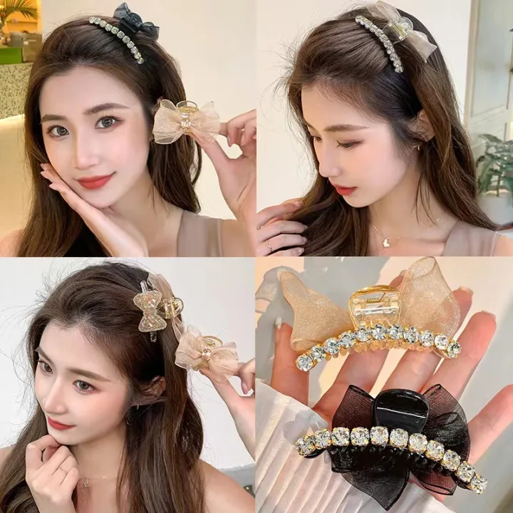 Today Market New Hair Clamp Stylish Elegant Barrettes for All Hair Types  Fashion Hair Clip Clamps for Women | Lazada PH