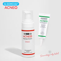 Dr.SOMCHAI Acne Cleanser + Acne Spot Touch Gel ดร.สมชาย แอคเน่ โฟมล้างหน้า + เจลแต้มสิว (ราคาพิเศษ)