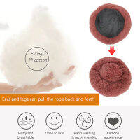 เบาะรองนั่งทรงกลม Animal Calming Plush Cat Dog House Bed Anti Slip Winter Warm Bed Anti-Anxiety สบาย Products