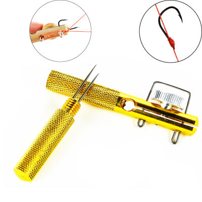 ตะขอตกปลา Knotting เครื่องมือ Tie Hook Loop ทำอุปกรณ์ &amp; Hooks Decoupling Remover ปลาคาร์พ Quick Knot เครื่องมืออุปกรณ์ตกปลา