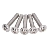 Buttons Heads Socket Caps Bolts, A2 ‑ 70 Stainless Steel Flanged Button Head Screws For Wood