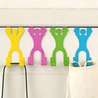 {HAOY Department Store} ตะขอรูปทรงมนุษย์สำหรับราวแขวนผ้าเช็ดตัวหม้อน้ำ Tubular Bath Hook Holder Storage Rack Bath Hook Stainless Steel Towel Hanger 5z