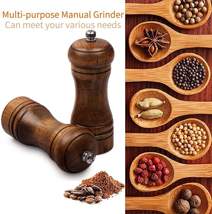 pepper-mill-ไม้-ที่บดพริกไทย-ที่บดพริกไทยแบบละเอียดไม้แท้-ที่บดสมุนไพร-pepper-mill-grinder-เครื่องบดพริกไทย-เครื่องบดพริก-บดเครื่องเทศ-แบบไม้