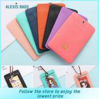 ALEXIS กระเป๋าสำนักงานสายคล้องกระเป๋าสตางค์เคสใส่บัตรอุปกรณ์ป้ายฝาครอบป้องกัน