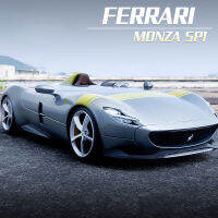 Bburago 1:24 Ferrari Monza SP1 Supercar Die-Casting โลหะรุ่นเด็กของเล่นแฟนของขวัญรถคอลเลกชัน