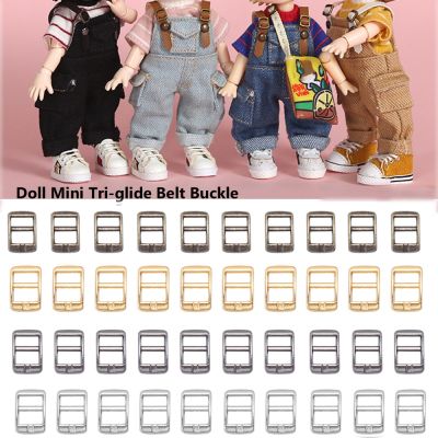 20 Buah 4Mm Tombol Sabuk Ultra-kecil Mini Gesper Tri-glide DIY Boneka Gesper Tas Boneka Aksesori untuk Mainan Boneka 4 Warna