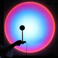 Sunset Lamp RGB 16 Colors APP Remote Control Atmosphere Projection Led Night Light For Home Bedroom Shop Background Decoration