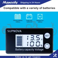 Manooby Digital Battery Capacity Voltage Meter Battery Capacity Indicator Lead-Acid Battery Tester
