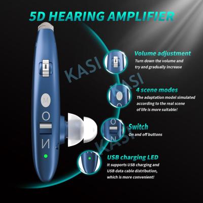 ZZOOI Mini Rechargeable Hearing Aid Digital BTE Hearing Aids Adjustable Tone Sound Amplifier Portable Deaf Elderly digit Hearing Aid