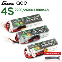 Gens ACE Lipo แบตเตอรี่4S 14.8V 2200Mah 2600Mah 3300Mah กับปลั๊ก XT60สำหรับโดรนแข่งกรอบ FPV