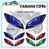 ❣● สำหรับ YAMAHA YZF-R6 YZF R6 YZFR6 2006-2016 3D รถจักรยานยนต์สติกเกอร์ตัวป้องกันไฟหน้าแฟริ่งด้านหน้าสติกเกอร์ป้องกันหลอดไฟหน้า